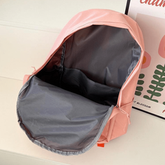 Double Shoulder Bag Couple Casual Backpack Nylon Students School