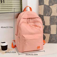 Double Shoulder Bag Couple Casual Backpack Nylon Students School