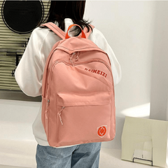 Double Shoulder Bag Couple Casual Backpack Nylon Students School