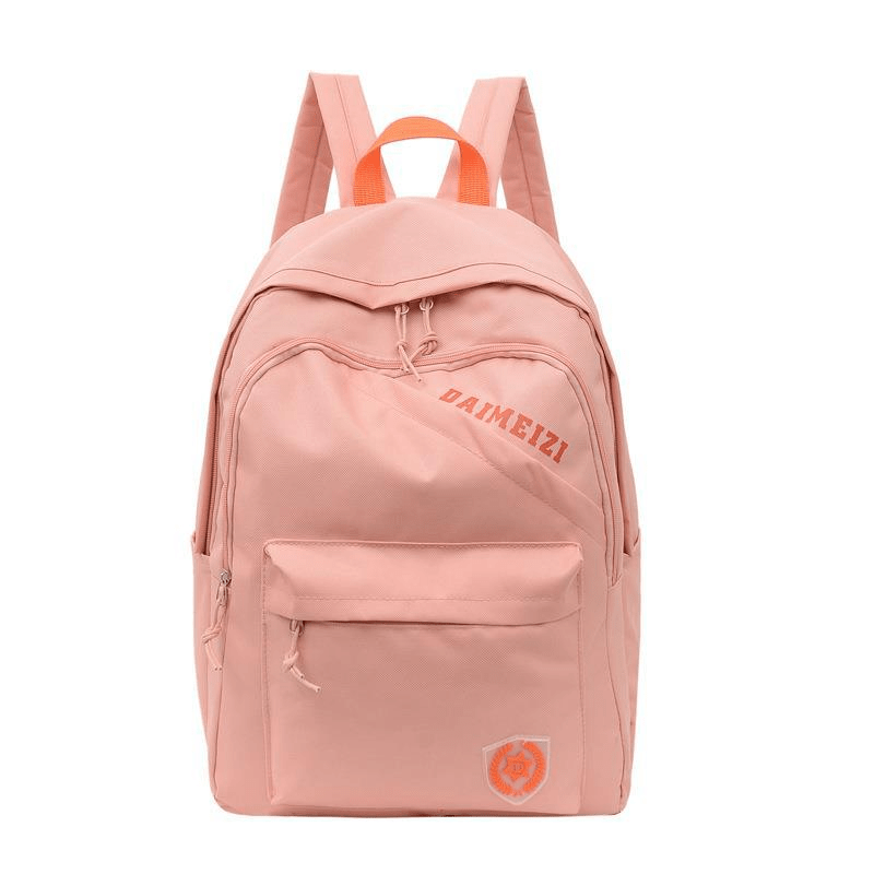 Double Shoulder Bag Couple Casual Backpack Nylon Students School