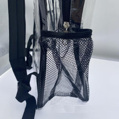 Transparent PVC Backpack Students School Bag Durable Stylish Backpack