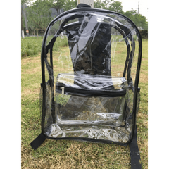 Transparent PVC Backpack Students School Bag Durable Stylish Backpack
