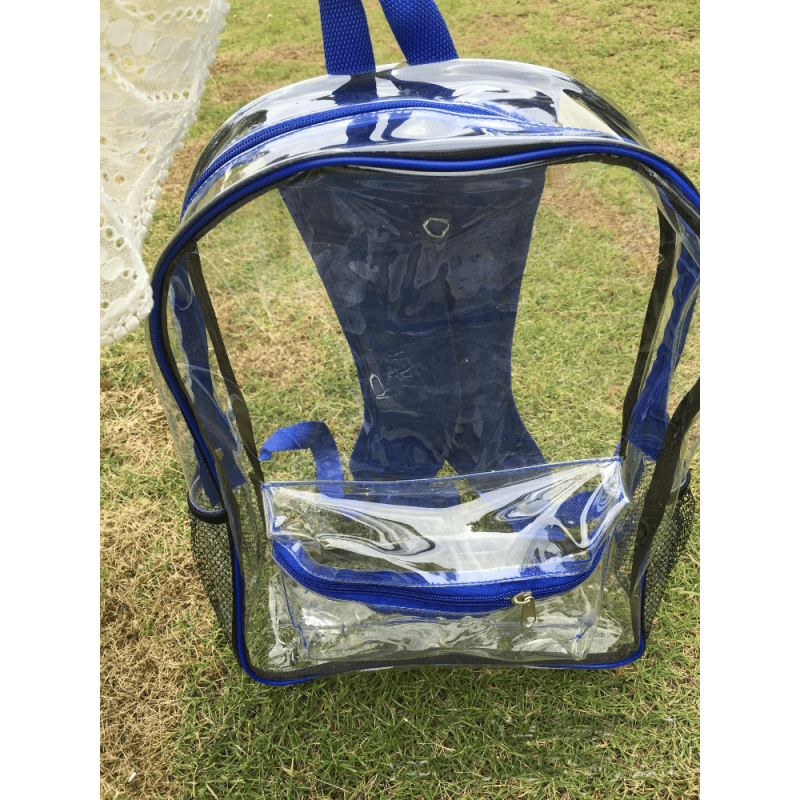 Transparent PVC Backpack Students School Bag Durable Stylish Backpack