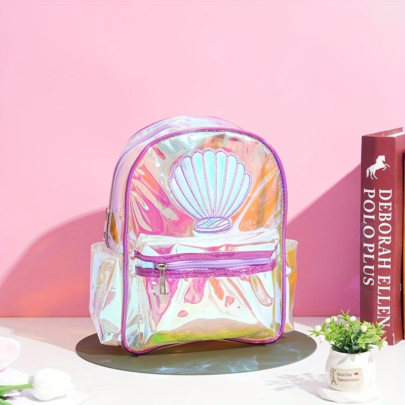 Children's Mermaid PVC Backpack Waterproof Lightweight Student Bag