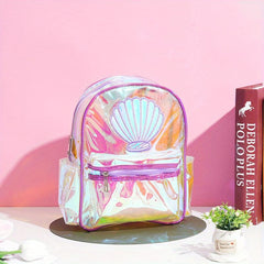 Children's Mermaid PVC Backpack Waterproof Lightweight Student Bag