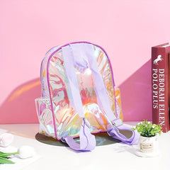 Children's Mermaid PVC Backpack Waterproof Lightweight Student Bag