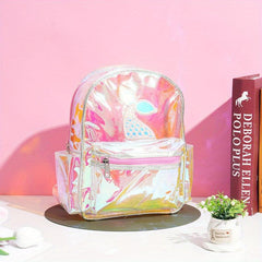 Children's Mermaid PVC Backpack Waterproof Lightweight Student Bag
