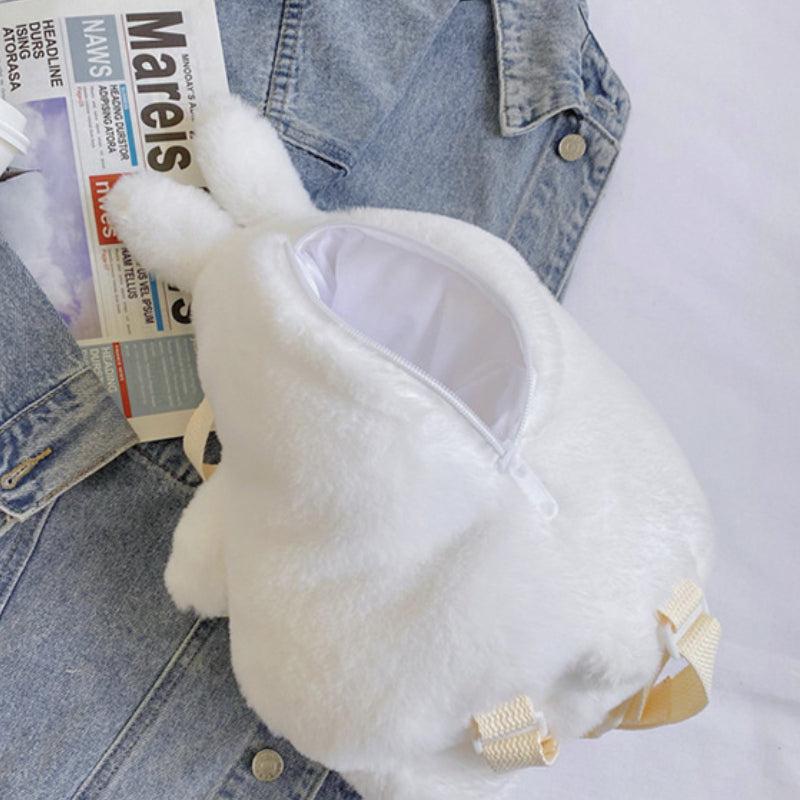 Cartoon Plush Rabbit Backpack Cute Girls Women's Backpack