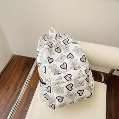Cartoon Bear Print Travel Backpack