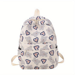 Cartoon Bear Print Travel Backpack