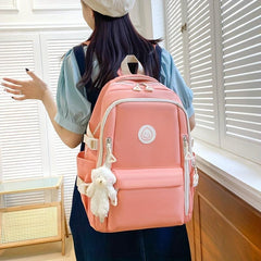 5pcs Backpack Crossbody Bag Handbag Drawstring Bag And Pen Bag Set