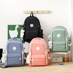 5pcs Backpack Crossbody Bag Handbag Drawstring Bag And Pen Bag Set