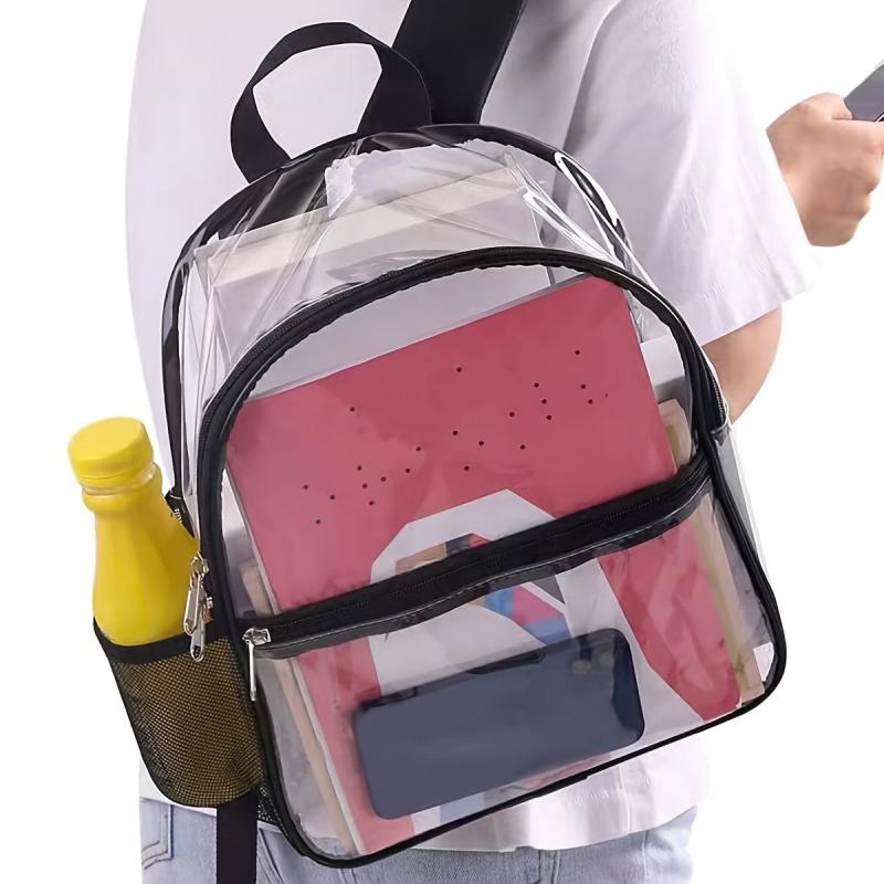 Transparent PVC Waterproof Backpack Lightweight Portable Bag