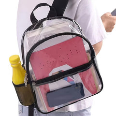 Transparent PVC Waterproof Backpack Lightweight Portable Bag