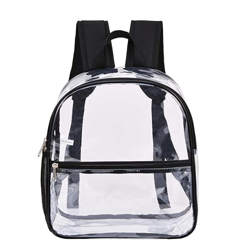 Transparent PVC Waterproof Backpack Lightweight Portable Bag