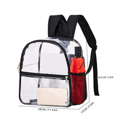 Transparent PVC Waterproof Backpack Lightweight Portable Bag