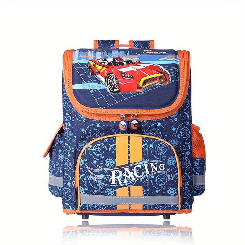 Butterfly Flowers Backpack for Kids Waterproof Lightweight Red