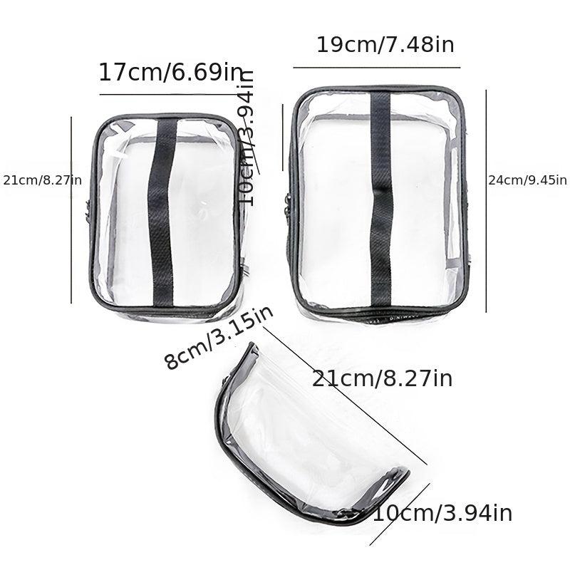 Waterproof Transparent PVC Bath Cosmetic Bag Women Make Up Case