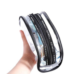 Waterproof Transparent PVC Bath Cosmetic Bag Women Make Up Case