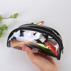 Waterproof Transparent PVC Bath Cosmetic Bag Women Make Up Case
