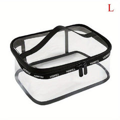Waterproof Transparent PVC Bath Cosmetic Bag Women Make Up Case