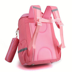 Rabbit Astronaut Pattern Backpack Kids School Bag