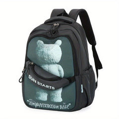 Creative Bear Student School Bag Casual Large Capacity Backpack