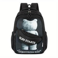 Creative Bear Student School Bag Casual Large Capacity Backpack