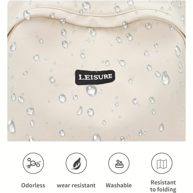 Solid Schoolbag Men Women College Student Junior High School Student Backpack