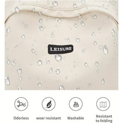 Solid Schoolbag Men Women College Student Junior High School Student Backpack