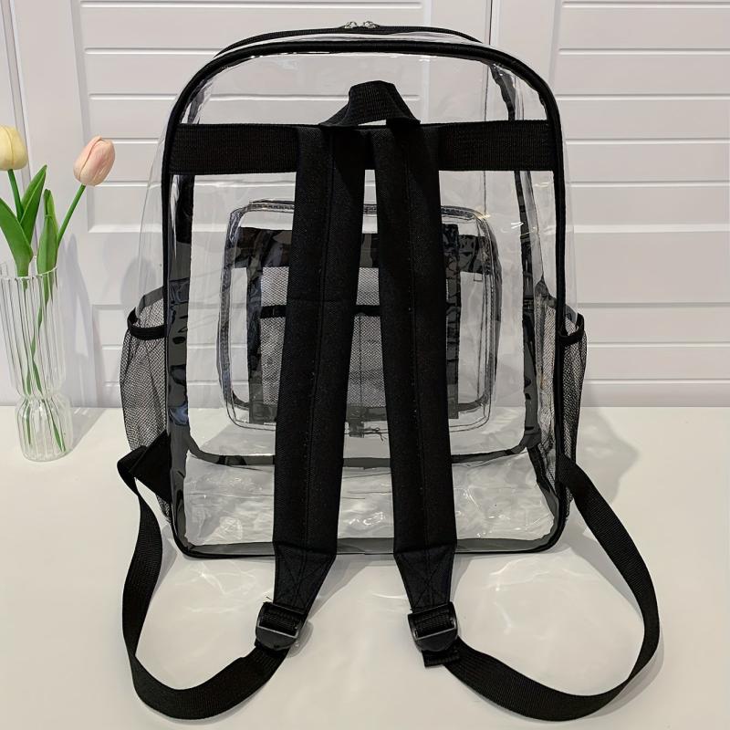 Transparent PVC Waterproof Backpack for Students