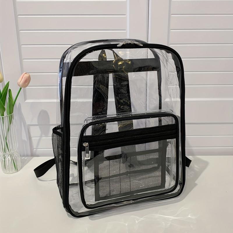Transparent PVC Waterproof Backpack for Students