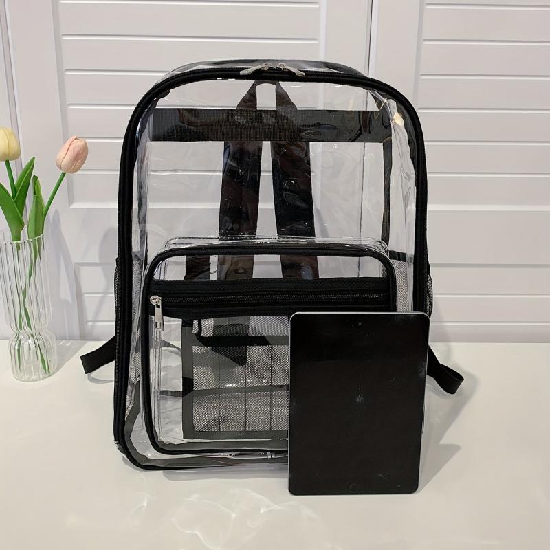Transparent PVC Waterproof Backpack for Students