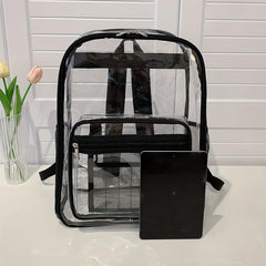 Transparent PVC Waterproof Backpack for Students