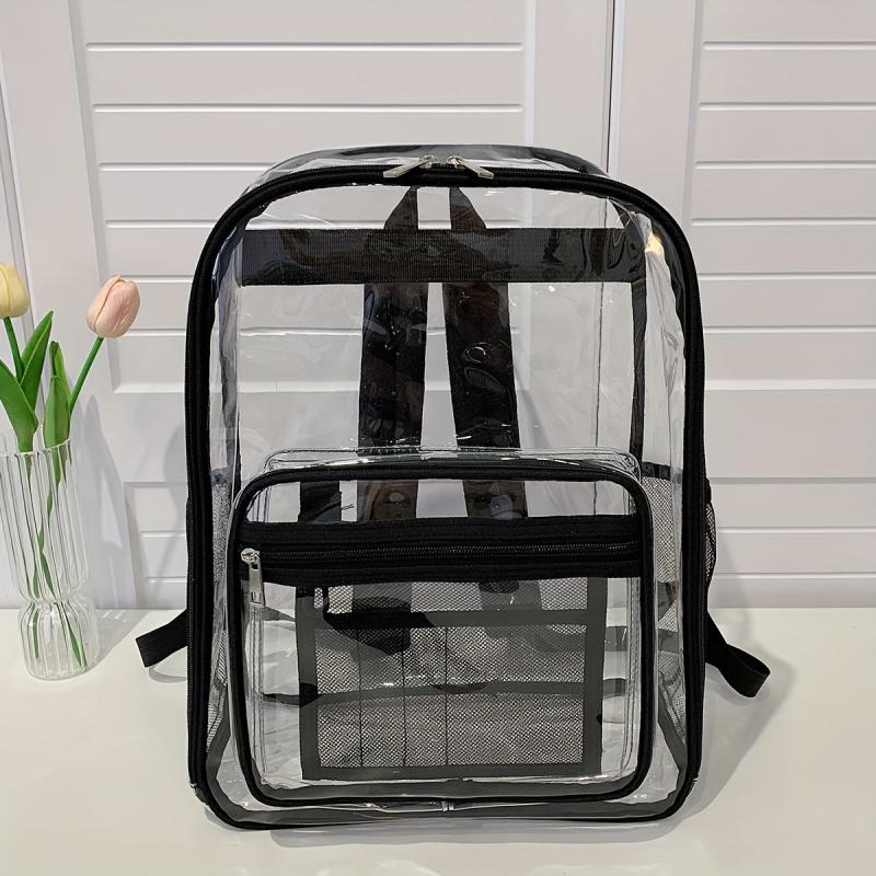 Transparent PVC Waterproof Backpack for Students
