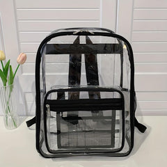 Transparent PVC Waterproof Backpack for Students