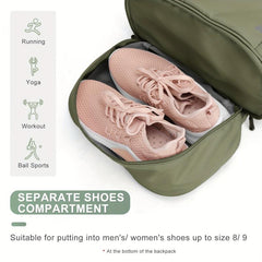 Sports Backpack with Shoes Compartment & Wet Pocket