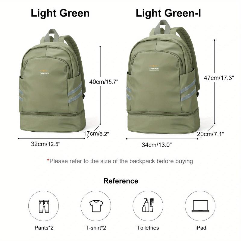Sports Backpack with Shoes Compartment & Wet Pocket