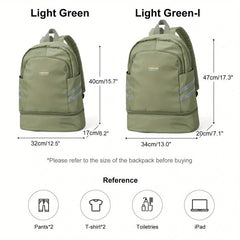 Sports Backpack with Shoes Compartment & Wet Pocket