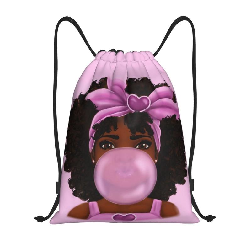 Personality Printed Drawstring Bag Street Style Drawstring Bag