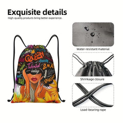 Personality Printed Drawstring Bag Street Style Drawstring Bag