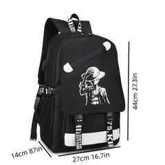 Casual Cartoon Luminous Backpack Large Capacity Oxford Cloth Backpack