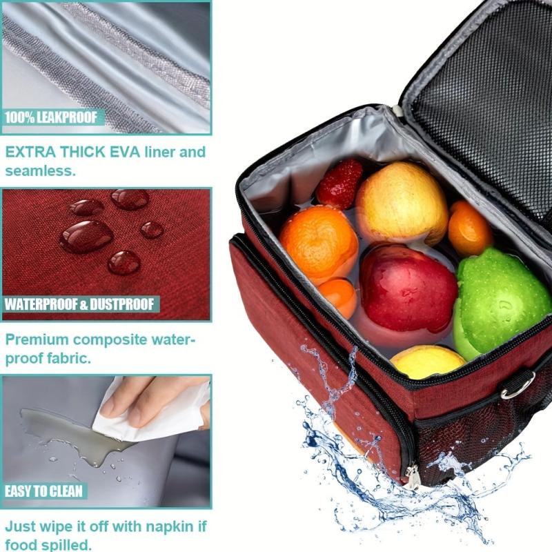 Reusable Lunch Box For Office Work School Picnic Beach Tote Bag