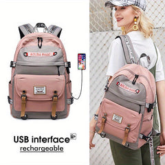 Soft Travel Backpack Waterproof Sports Backpack USB Charging Port