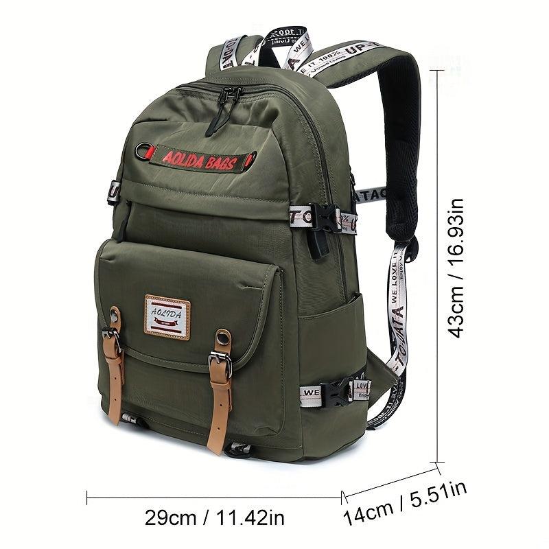 Soft Travel Backpack Waterproof Sports Backpack USB Charging Port