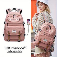 Soft Travel Backpack Waterproof Sports Backpack USB Charging Port