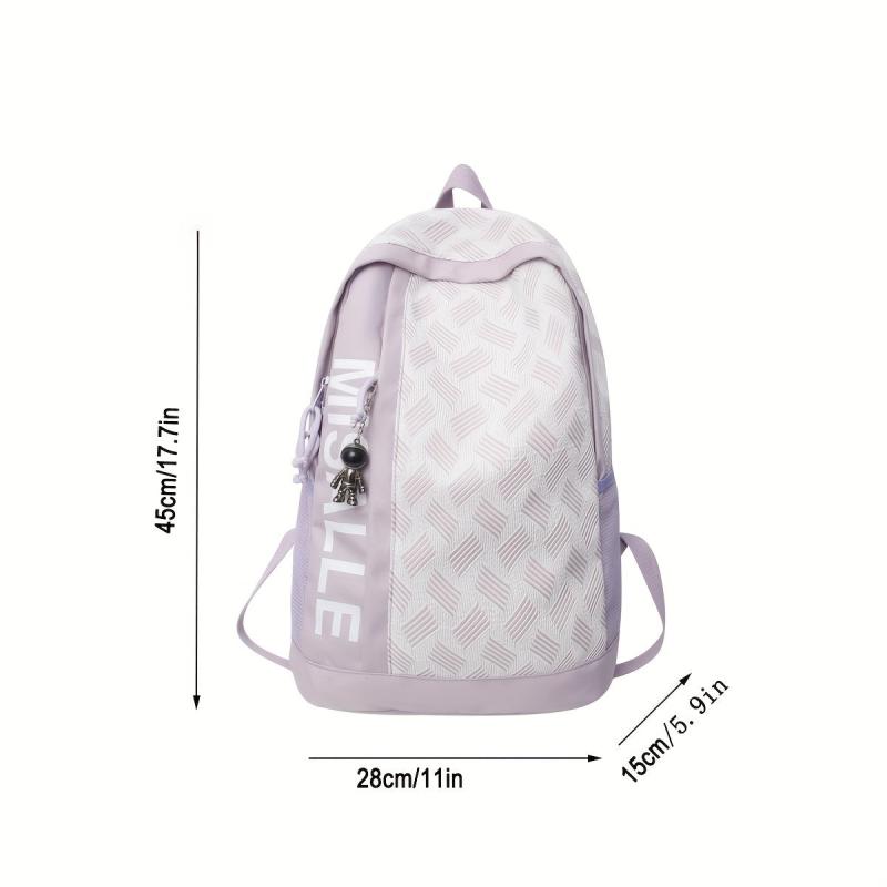 Large Capacity Pattern Print Backpack L