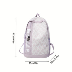 Large Capacity Pattern Print Backpack L
