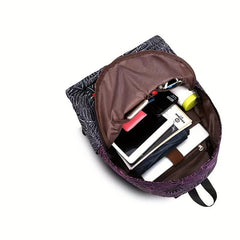 Tropical Rainforest Print Backpack Large Capacity