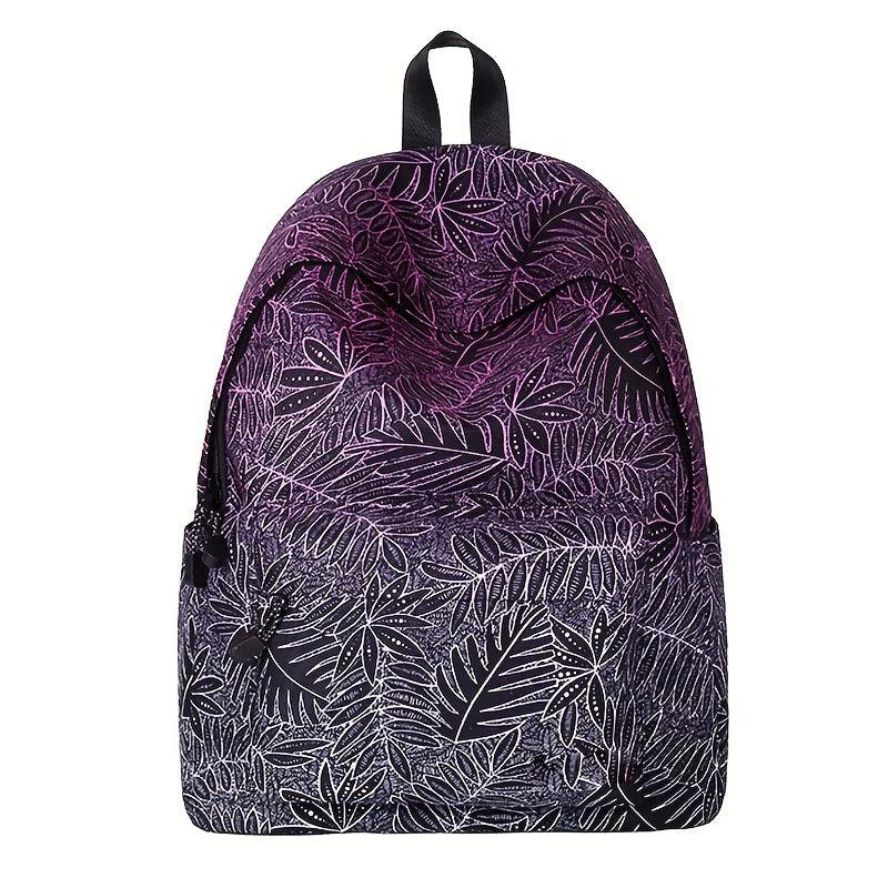 Tropical Rainforest Print Backpack Large Capacity